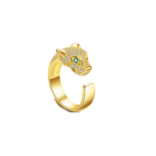 anello pantera d'oro