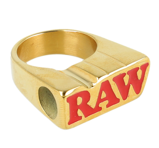 RAW Gold Smoke tip Ring